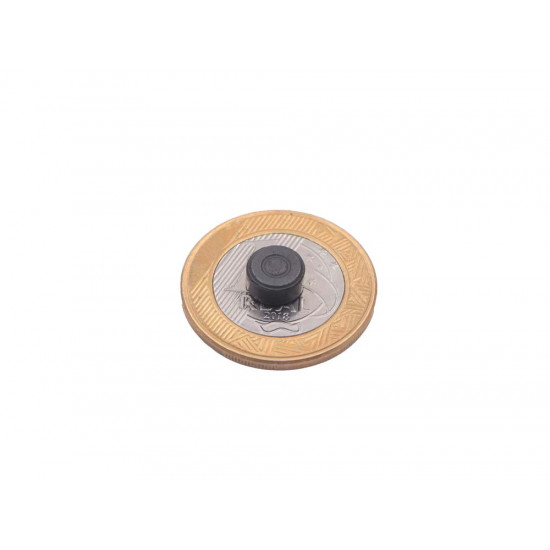 Ímã de Ferrite Ø8 x 4 mm bipolar